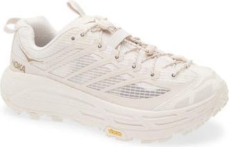 Hoka One One Mafate Three2 Wordmark Sneaker in Putty /Foggy Grey at Nordstrom, Size 10.5