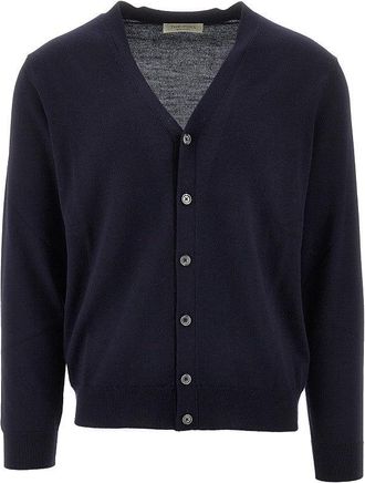 The Pull Merino wool knitted cardigan Man 48