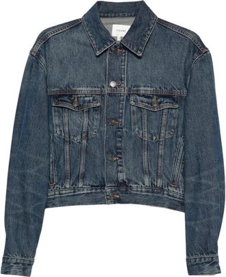 Frame Denim Pocket Denim Jacket - Dames - Spijkerjassen - Blauw - XS - Denim - Jassen
