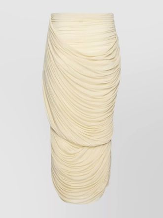 Magda Butrym draped slim-fit midi skirt