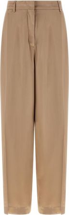 Fabiana Filippi Beige Liquid satin pants