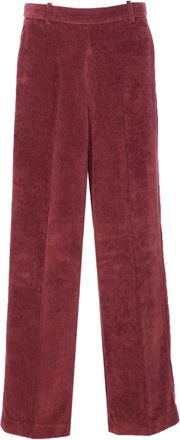 Circolo 1901 Pantaloni dritti a coste - Rosso