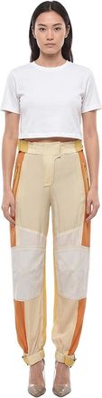 Stella McCartney Yellow Relaxed Flat Front Pants
