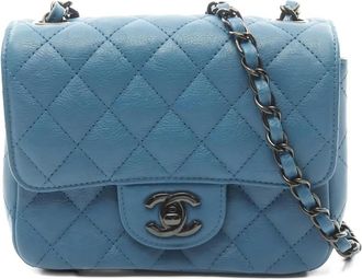 Chanel mini Matelasse shoulder bag - Blue