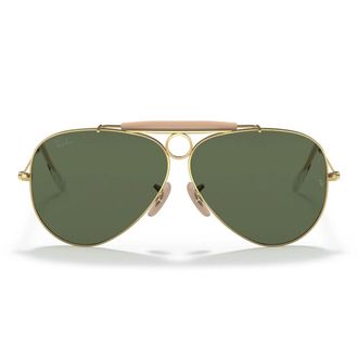 Ray-Ban Sunglasses Rb3138 W3401 Shooter Gold/Green G 15 Unisex