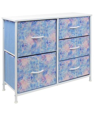 Sorbus Tie-Dye Dresser With 5 Drawers