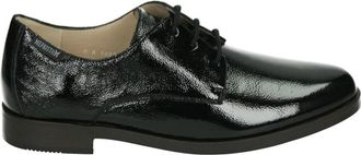 Mephisto Helsa Vernis Fripe - Dames - Veterschoenen - Zwart - 40 EU - Leer - Schoenen