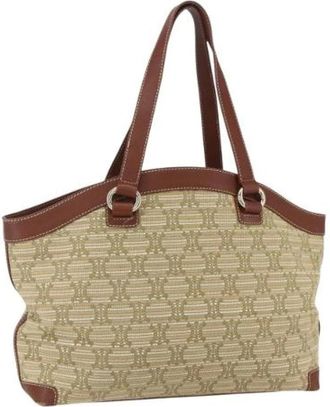 Celine Pre-owned Tote Bags, female, Beige, Size: ONE SIZE Pre-owned Vintage Canvas Tote Bag