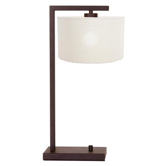 Steinhauer Steinhauer - L&aacute;mpara De Mesa - Stang - Marr&oacute;n - Metal Textil