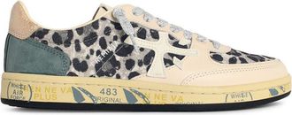 Premiata Basket Clad sneakers van leermix met luipaardprint