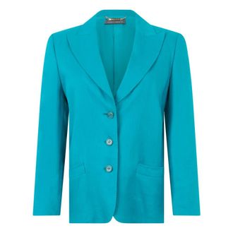 Alberta Ferretti Blazer with buttons - female - Alberta Ferretti - Blazers - Blue - S - Jackets
