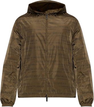 Emporio Armani Omkeerbaar Jack met Capuchon - Heren - Zomerjassen - Groen - L - Jassen