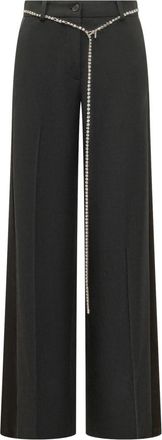 Pinko Black Relaxed Flat Front Pants