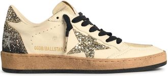 Golden Goose Ball-Star White Leather Sneakers