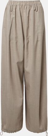 Frankie Shop Oakdale virgin wool wide-leg pants