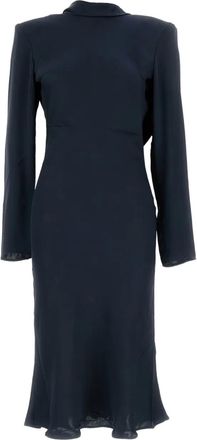 Rotate Abito midi a maniche lunghe - Blu