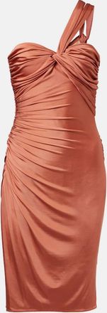 Tom Ford Abito midi in jersey con ruches