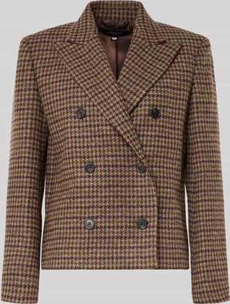 Max Mara Regular Fit Kurzblazer aus Schurwoll-Mix Modell GERUSIA in Camel, Größe 36