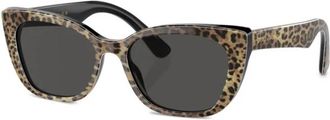 Dolce & Gabbana Zonnebril - unisex - Zonnebrillen - Bruin - 49 MM - Accessoires