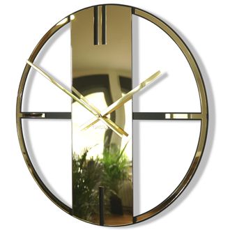 OEM Reloj De Pared &Uacute;nico De Metal Dorado De 50 Cm