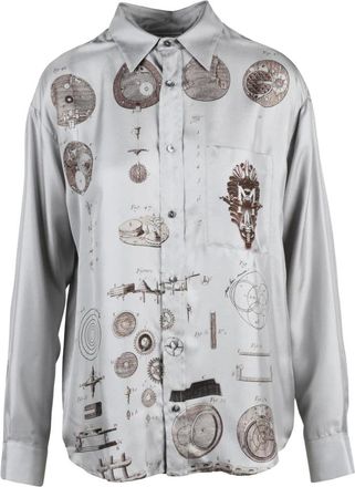 Pierre-Louis Mascia Dames, Blouses & Shirts, Grijs, Maat: XS Zijde