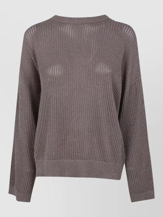 Brunello Cucinelli relaxed knit sweater round neck long sleeves