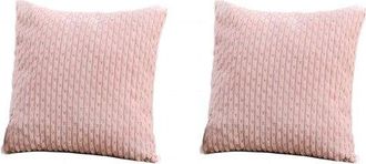 OEM Juego De Dos Piezas - Fundas De Almohada De Pana - Aptas Para Sof&aacute;s Y Dormitorios - 40x40 Cm - Verde Claro