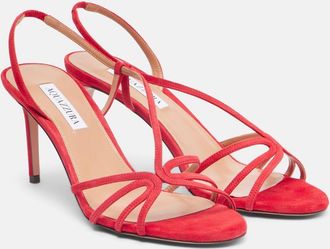 Aquazzura Talk To Me 75 suede sandals