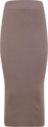 Entire studios Ribgebreide rok - Beige