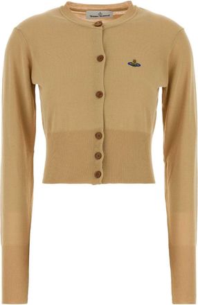 Vivienne Westwood Camel Cotton Bea Cardigan