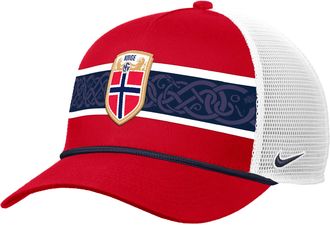 Nike Norway Nike Mens Rise Rope Trucker Hat in Red | C16988C089NOFT-RED