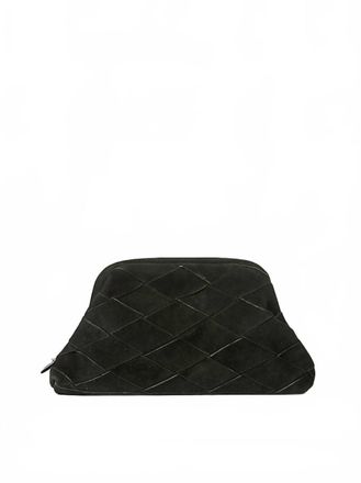 BTB Los Angeles Womens Maylie Suede Clutch Bag In Black