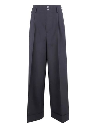 Ibrigu cuffed pleated trousers - Grey