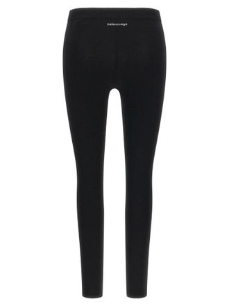 Balenciaga Sports Viscose Knit Leggings - Black