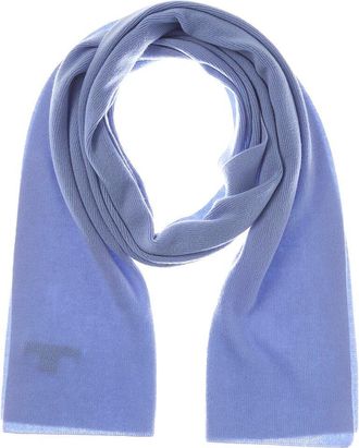 Sofiacashmere Sofiacashmere Full Needle Rib Wool & Cashmere-Blend Scarf