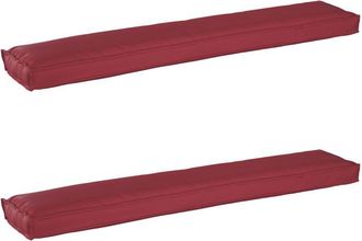 vidaXL Pallet Cushion Set 2 pcs Wine red 200 x 40 x 8 cm Oxford fabric vidaXL
