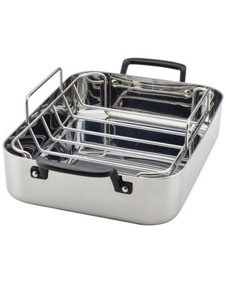 KitchenAid Kitchenaid 5-Ply 15X11.5 Stainless Steel Roaster With Removable Rack