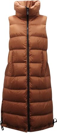 Peuterey Mouwloze donsjas - Dames - Bodywarmers - Bruin - XL - Polyester - Jassen