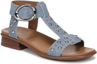 Naturalizer Brandy T-Strap Sandal in Denim Blue at Nordstrom, Size 6.5