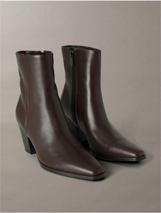 Calvin Klein Womens Womens Hartford Bootie - Brown - 9.5