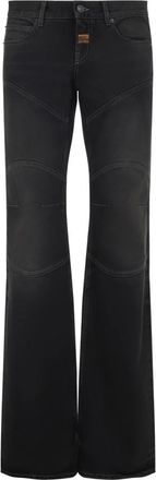 Balenciaga Jeans, Heren, Zwart, S, Katoen, Zwarte Katoenen Broek Aw 25