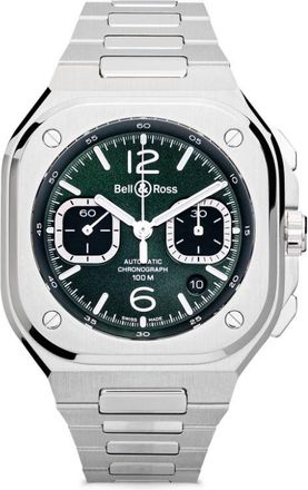 Bell & Ross BR 05 42mm - men - Crystal/stainless steel - One Size - Green
