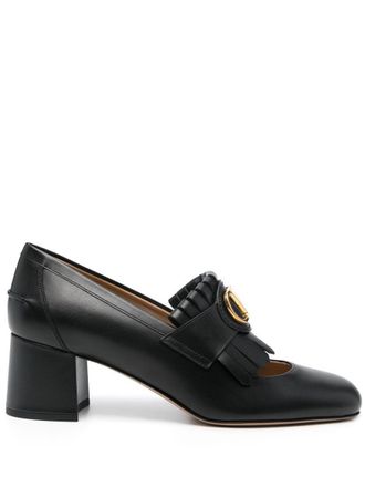 Valentino Garavani Vlogo Signautre Leather Loafers