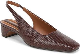 Franco Sarto Lyanna Slingback Pump in Red Leather at Nordstrom, Size 7.5