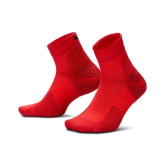 Nike Unisex Unicorn Dri-FIT ADV Cushioned Ankle Socks (1 Pair) in Red | DQ7597-696
