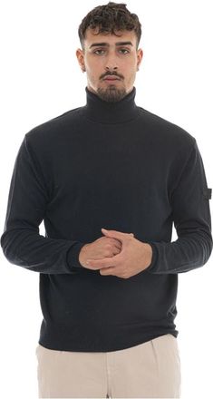 Peuterey Turtleneck Pullover - Heren - Coltruien - Blauw - M - Katoen - Truien & Vesten