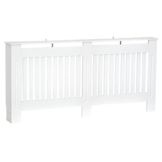 HOMCOM Cubre radiadores 172x19x81 cm blanco