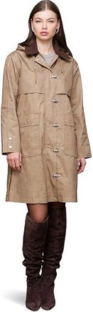 Avec Les Filles Rain Anorak With Detachable Hood Womens Coat Heirloom : SM, Cotton/Polyester