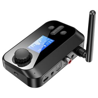 OEM Adaptador Receptor Y Transmisor De Audio Bluetooth 5.3 Coaxial De Fibra &Oacute;ptica Con Tarjeta Tf, Reproductor De Mp3, Un Draw Two