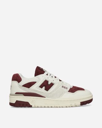 New Balance 550 Sneakers Sea Salt / Classic Crimson